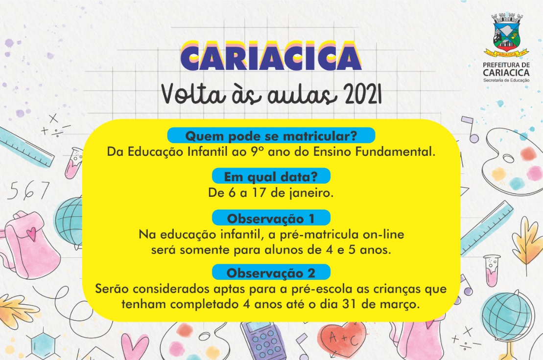 Saiba como fazer a pré-matrícula on-line na rede municipal de ensino.