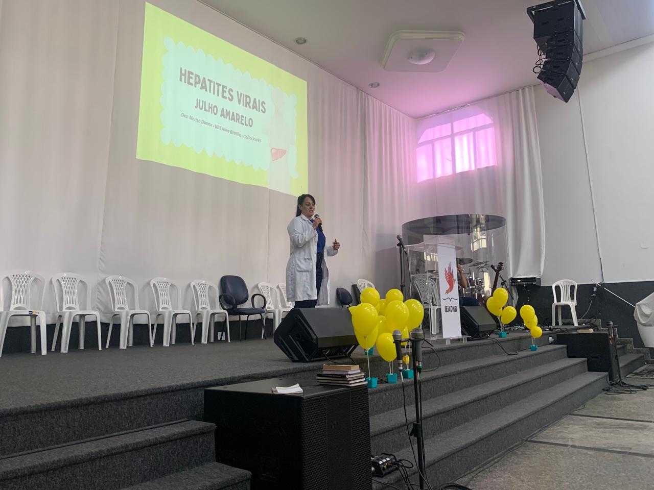 Julho Amarelo: Nova Brasília recebe palestra sobre hepatites virais