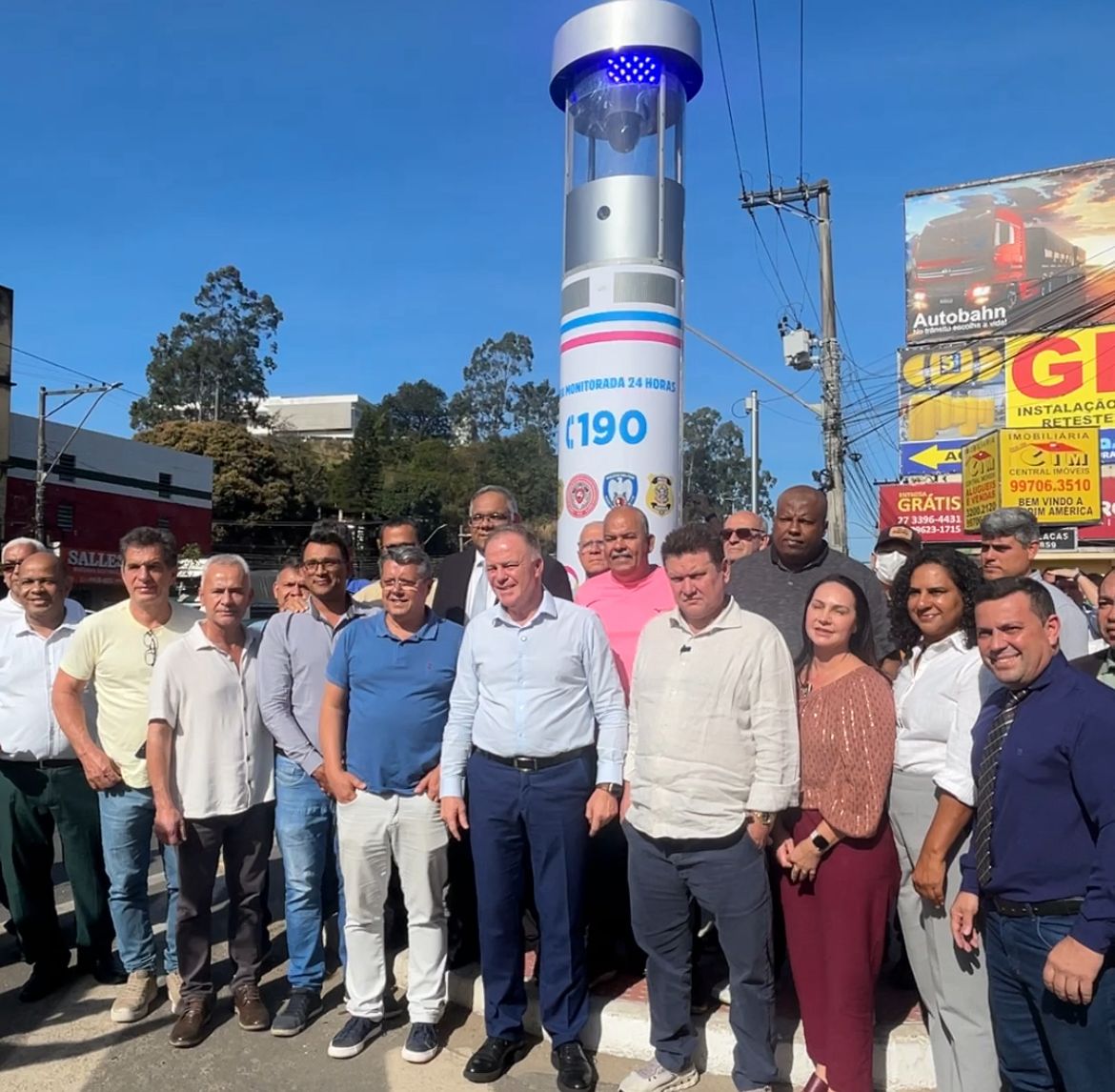 Totem de segurança pública com câmeras e tecnologia de inteligência artificial é inaugurado em Jardim América