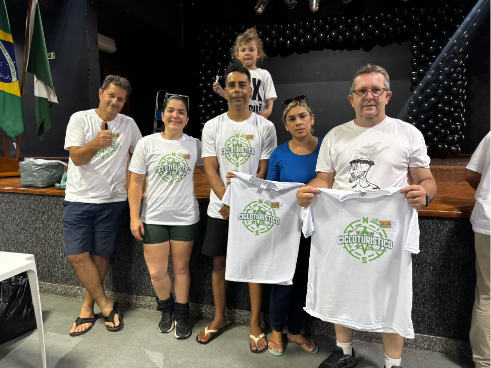 Camisas para o II Passeio Cicloturístico de Cariacica já estão sendo retiradas