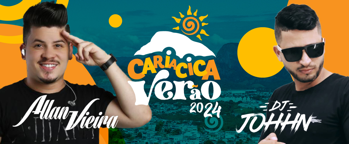 Cariacica Verão 2024: Alan Vieira e DJ Johhn se apresentam neste sábado (6) na Nova Orla de Cariacica